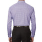 Kenneth Cole Men's Dress Shirt Regular Fit Checks and Stripes Purple Size 17.5x34-35