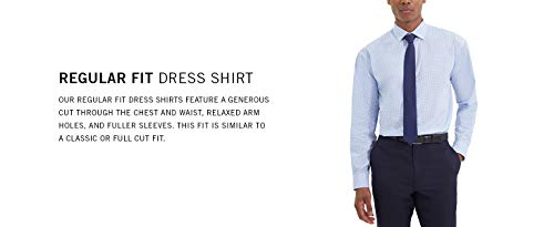 Kenneth Cole Men's Dress Shirt Regular Fit Checks and Stripes Purple Size 17.5x34-35