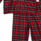 Little Me Girls Plaid Ruffle-Trim Pajama Set Infant Red Size 12 Months