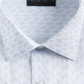 Alfani Men's Regular Fit Geo Print Dress Shirt Blue Size M