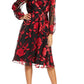 Julia Jordan Women's Floral-Print Faux-Wrap Dress Red Combo Size 10
