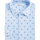 Bar III Men's Slim Fit Stretch Sea Turtle Print Knit Dress Shirt Blue Size XL