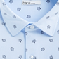 Bar III Men's Slim Fit Stretch Sea Turtle Print Knit Dress Shirt Blue Size XL