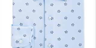 Bar III Men's Slim Fit Stretch Sea Turtle Print Knit Dress Shirt Blue Size XL