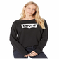 Levi's Women's Long-Sleeve Graphic Crewneck Fleece Black Size XL