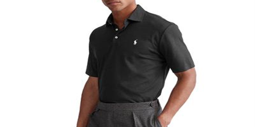 Polo Ralph Lauren Men's Classic-Fit Soft Cotton Polo Shirt  Black  Size XL