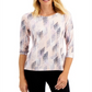 JM Collection Women's Raquel Rain Printed Jacquard T Casabella Size XXL
