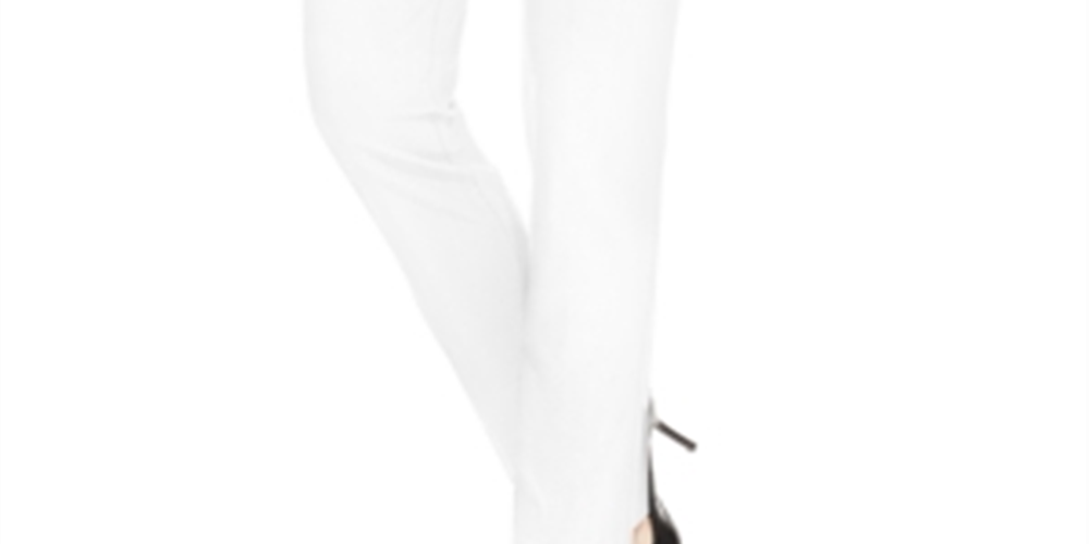 JM Collection Women's Studded Pull-on Pants White Size Petite XS