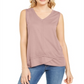 Style & Co Women's High-Low Tank Top  Pink Size 2XL