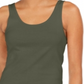 Style & Co Women's Tank Top Olive Sprig XXL
