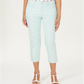 Charter Club Women's  Petite Tummy-Control Bristol Capri Jeans  Aqua Mist Size 6 P