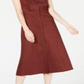 Alfani Women's  Petite Button-Through MIDI Dress  Brown Size 16 P