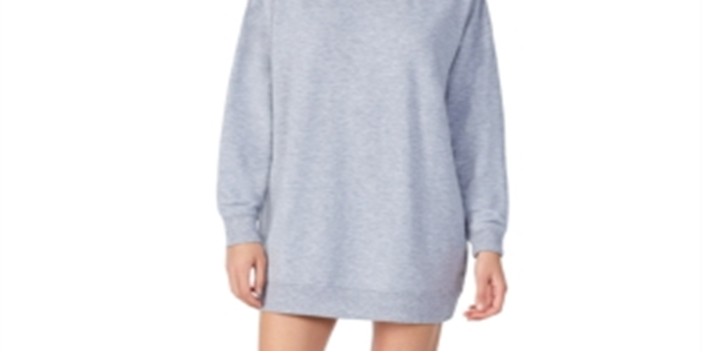 DKNY Women's 1989 Logo Sleep Shirt Gray Size M