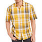 Alfani Men's Printed Shirt  -Treasure Gold Yellow Size Medium