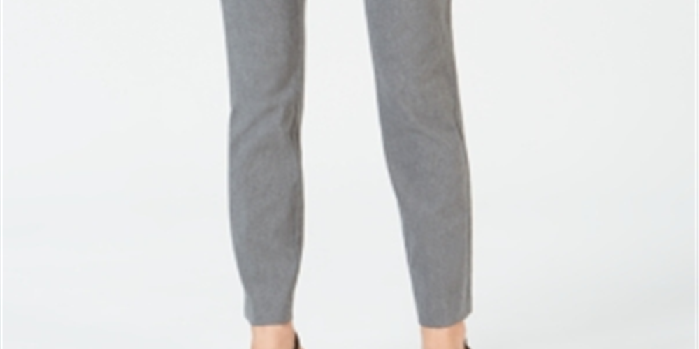Alfani Women's Tummy Control Pull on Skinny Pants Gray Size 8PS