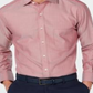 Tasso Elba Men's Mini-Herringbone Supima Cotton Dress Shirt  Burgundy  Size 17X34-35