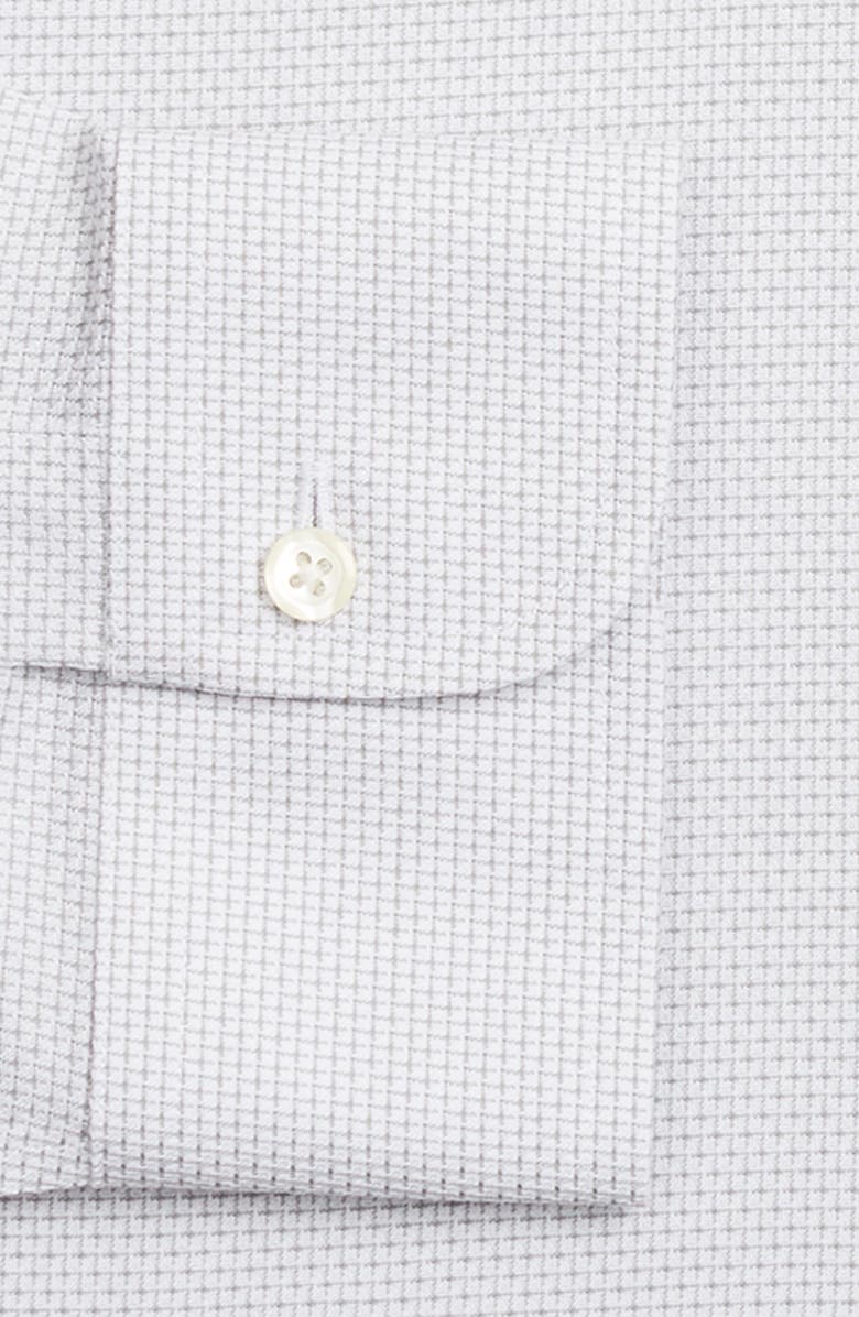 Brooks Brothers Men's Regent Slim-Fit Non-Iron Supima Dobby Dress Shirt Lt Blue Size 15X34