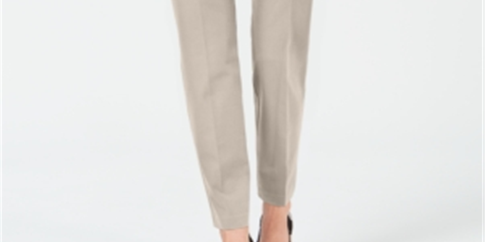 Alfani Women's Bi Stretch Hollywood Skinny Pants Beige Size 12 Petite