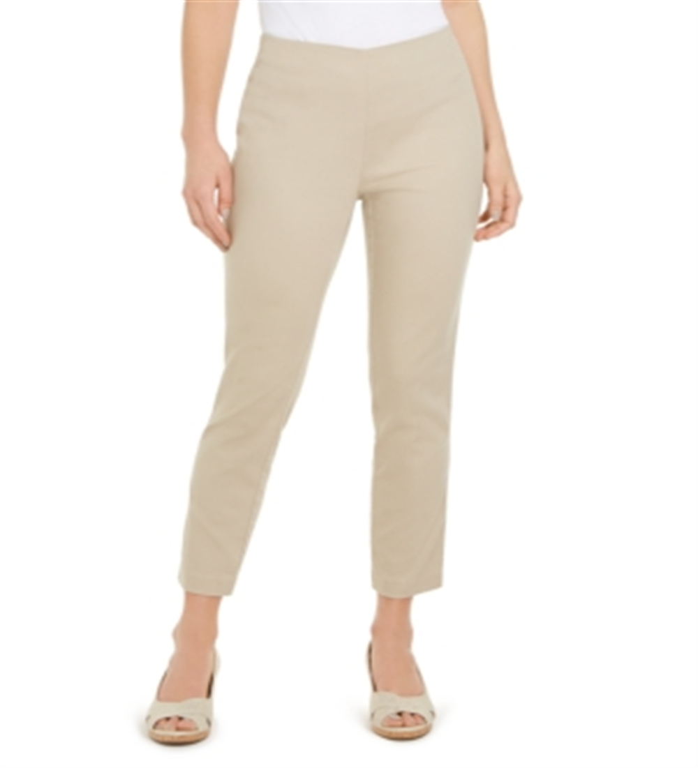 Charter Club Women's Chelsea Stretch Twill C Sedona Beige Size 16 Petite