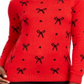 Charter Club Women's Embellished Ribbed Long Sleeve Crew Neck Sweater Red Size Petite Large