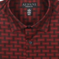 Alfani Men's Printed Athletic Fit Button Down Shirt Red Size M