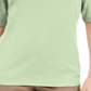 Karen Scott Women's Button Detail V Neck Top Green Size X-Large