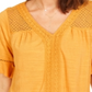 Style & Co Women's  Crochet Top  Yellow Size XS