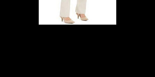 Alfani Women's Hardware Waist Trouser Pants Beige Size 8