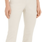 Alfani Women's Hardware Waist Trouser Pants Beige Size 8