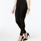 Inc International Concepts Women's Petite Lace-up Detail Leggings Black Size 6 P