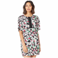 BCBGMAXAZRIA Women's Floral Print Shift Dress Floral Size L