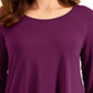 JM Collection Women's 34-Sleeve Top Passion Fl XS