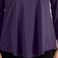 JM Collection Women's 3/4-Sleeve Top  Purple Size XS
