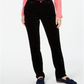 Charter Club Women's Lexington Corduroy Tummy-Control Pants  Black Size 18 S