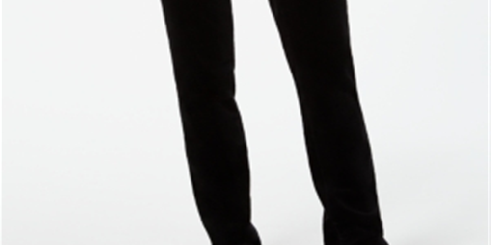 Charter Club Women's Lexington Corduroy Tummy-Control Pants  Black Size 18 S