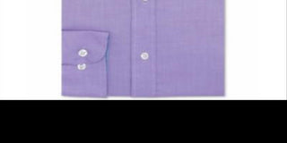 Nautica Men's Classic Fit Comfort Stretch Wrinkle Free Solid Dress Shirt - Light Purple  Size 15.5X32-33