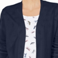 Karen Scott Women's Open-Front Cardigan Blue Size Small