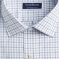 Club Room Men's Shirt Button Down Plaid Printed Blue Size 18 S/S