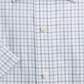 Club Room Men's Shirt Button Down Plaid Printed Blue Size 18 S/S