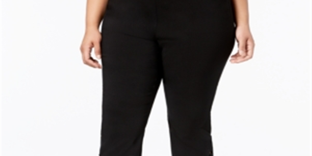 INC Women's Black Capri Pants Black Size 22W