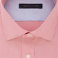 Tommy Hilfiger Men's Solid Long Sleeve Work Dress Shirt Red Size 17.5- 36/37
