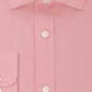 Tommy Hilfiger Men's Solid Long Sleeve Work Dress Shirt Red Size 17.5- 36/37