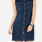 Style & Co Women's Denim Shirtdress Blue Size 16