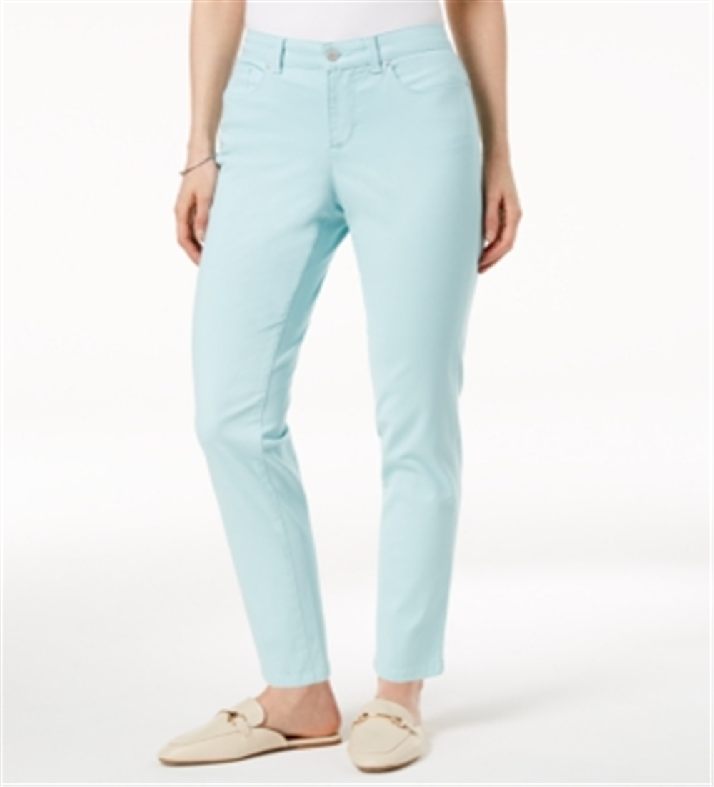 Charter Club Women's Bristol Skinny Ankle Jeans Blue Size -14