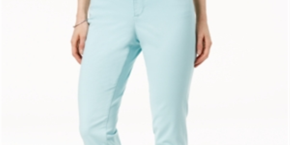 Charter Club Women's Bristol Skinny Ankle Jeans Blue Size -14