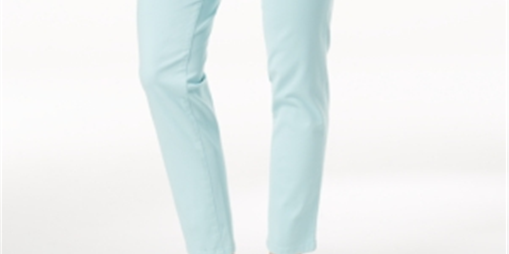 Charter Club Women's Bristol Skinny Ankle Jeans Blue Size -14