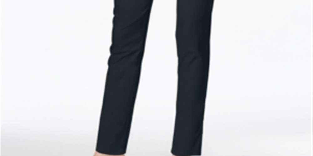 Charter Club Women's Chelsea Petite Tummy-Control Ankle Pants Blue Size 14 P