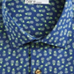 Bar III Men's Maxs Tossed Pineapple Slim Fit Print Button Down Shirt Blue Size L