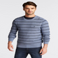 Nautica Men's Navtech Striped Crewneck Sweater Blue Size XXX-Large