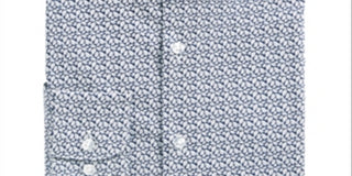 Bar III Men's Slim Fit Stretch Dress Shirt Blue Size XL